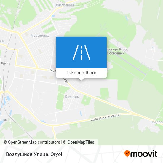 Воздушная Улица map