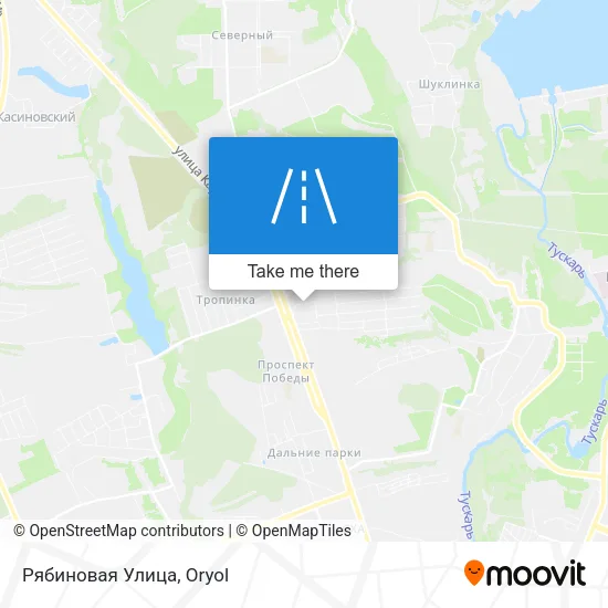 Рябиновая Улица map