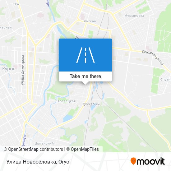 Улица Новосёловка map