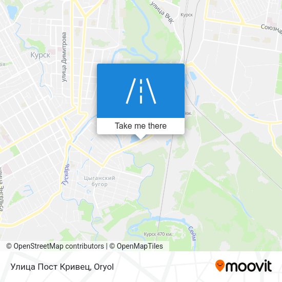 Улица Пост Кривец map