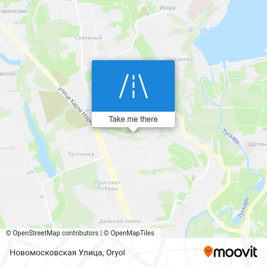 Новомосковская Улица map