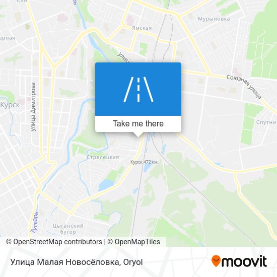 Улица Малая Новосёловка map