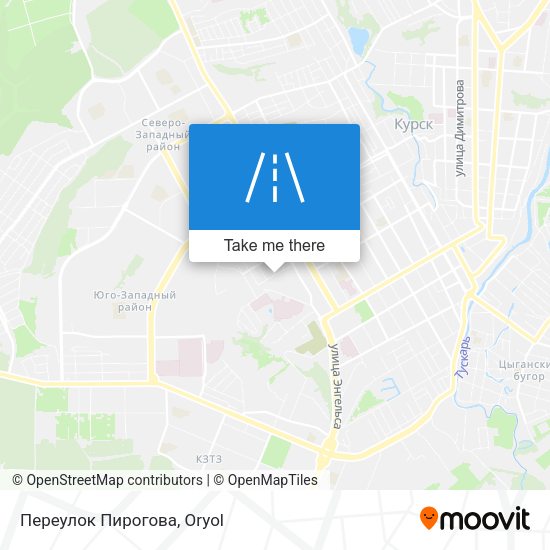 Переулок Пирогова map