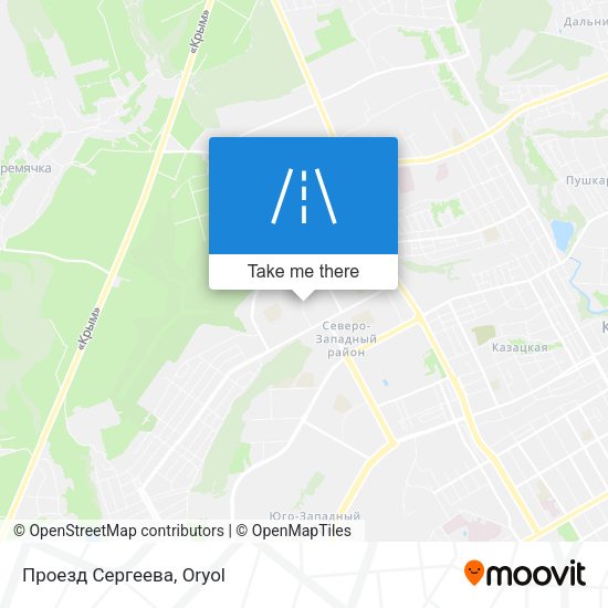 Проезд Сергеева map
