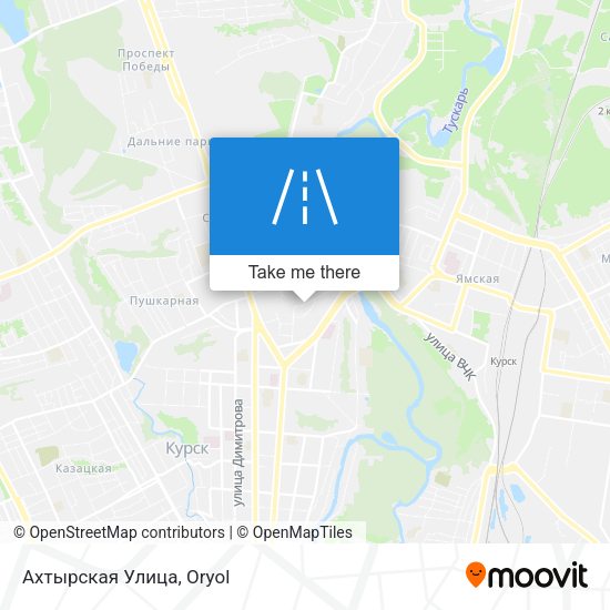 Ахтырская Улица map