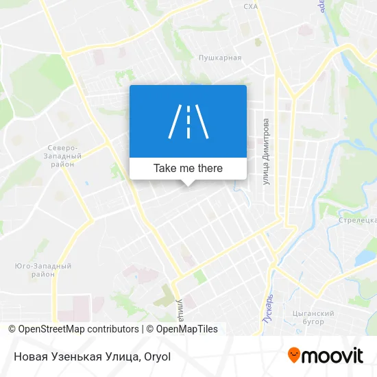Новая Узенькая Улица map