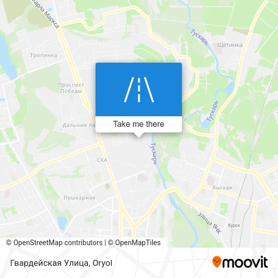 Гвардейская Улица map