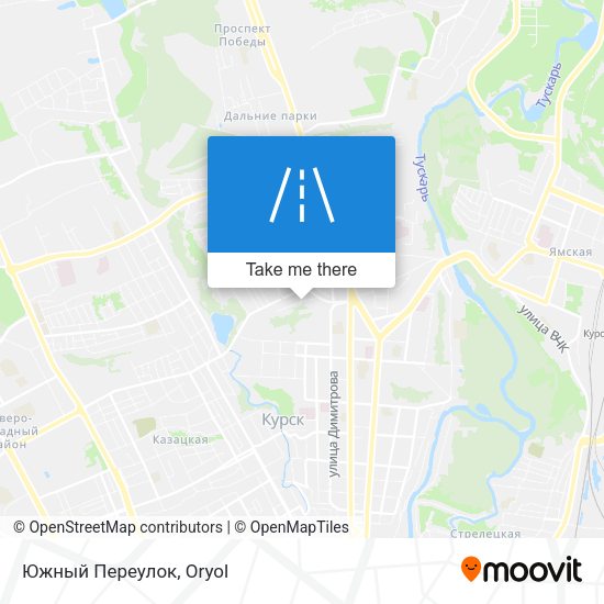 Южный Переулок map