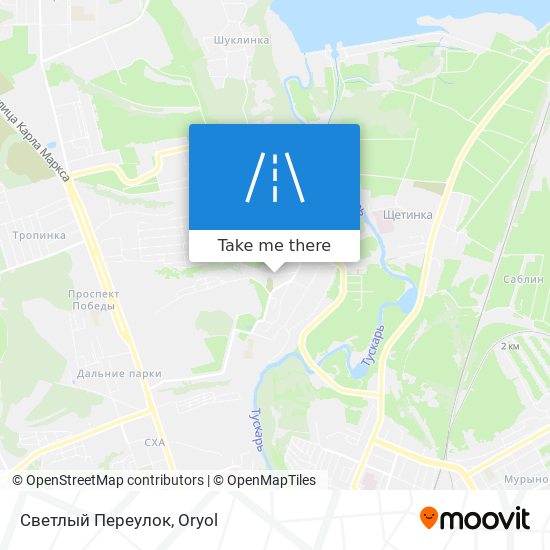 Светлый Переулок map