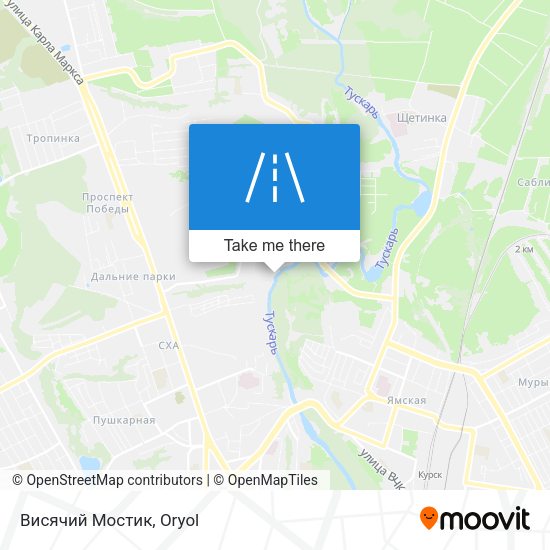 Висячий Мостик map
