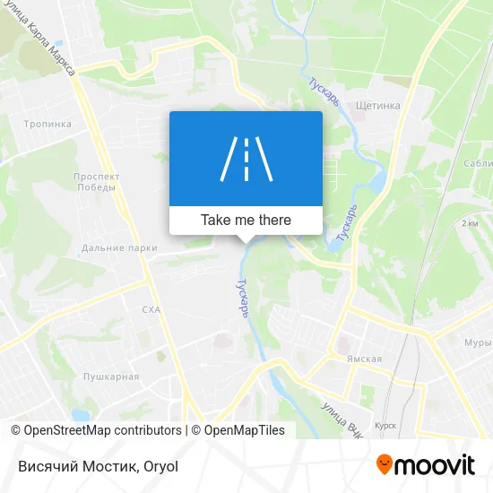 Висячий Мостик map