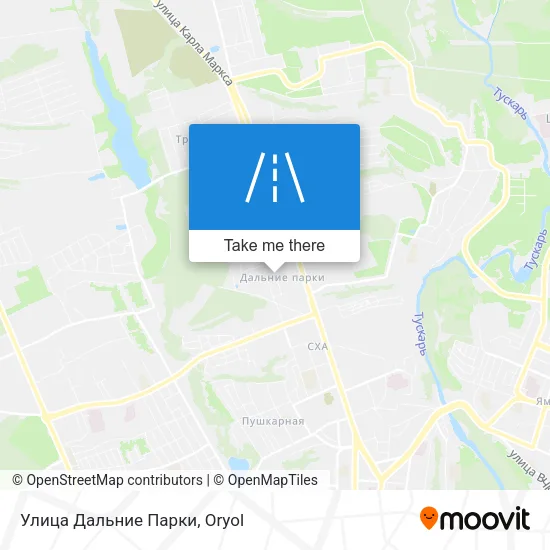 Улица Дальние Парки map