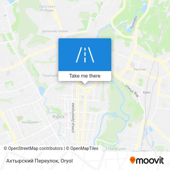 Ахтырский Переулок map
