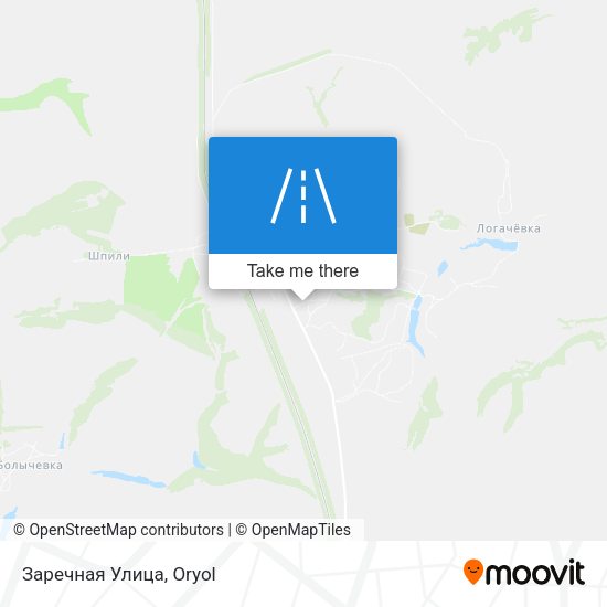 Заречная Улица map