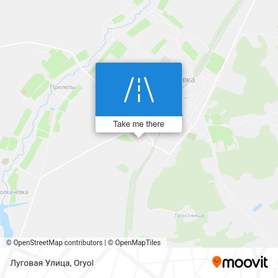 Луговая Улица map
