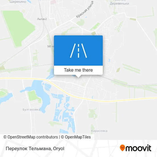 Переулок Тельмана map