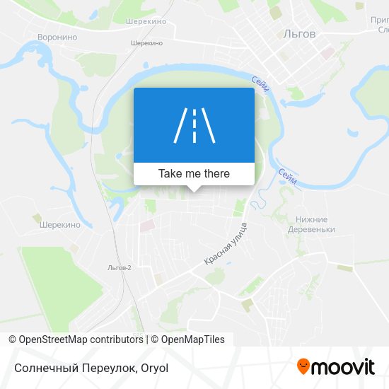 Солнечный Переулок map