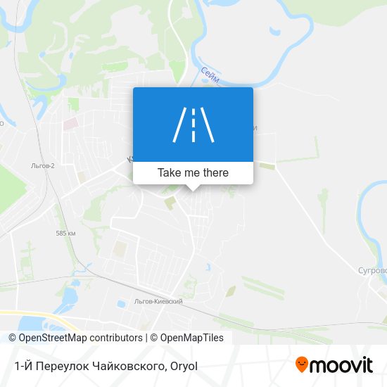 1-Й Переулок Чайковского map