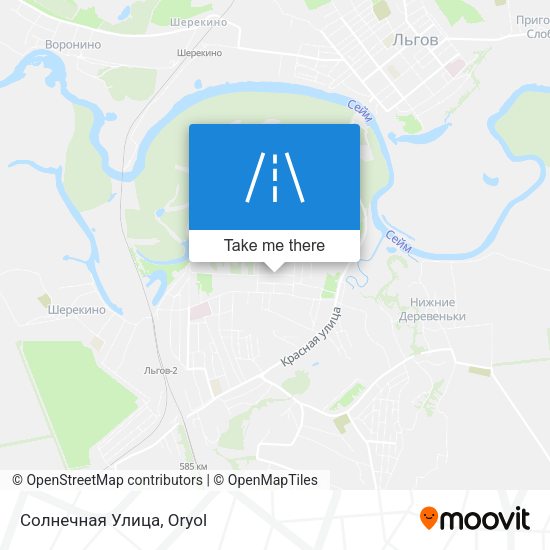 Солнечная Улица map