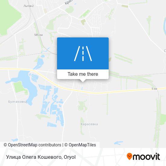 Улица Олега Кошевого map
