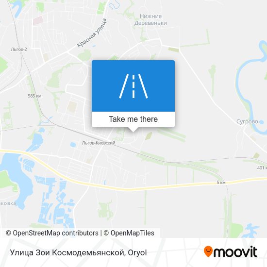 Улица Зои Космодемьянской map