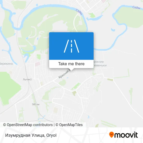 Изумрудная Улица map