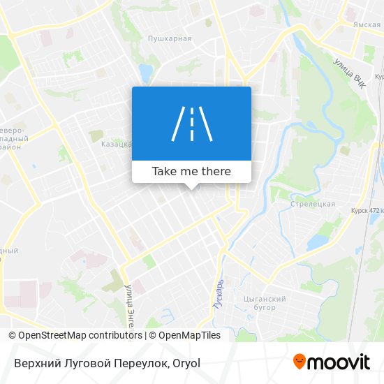 Верхний Луговой Переулок map