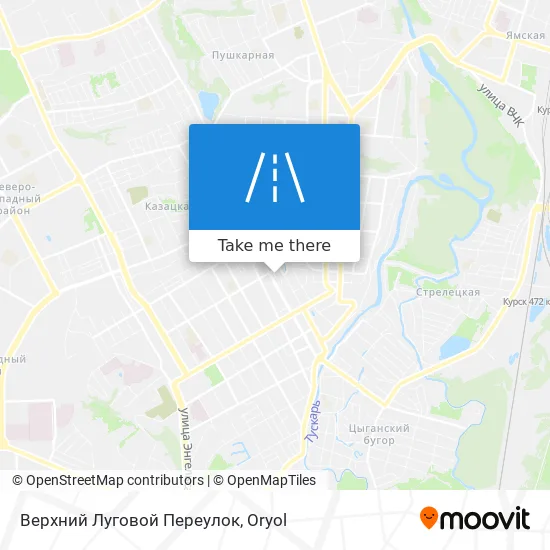 Верхний Луговой Переулок map