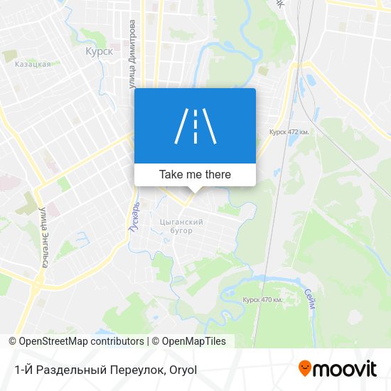 1-Й Раздельный Переулок map
