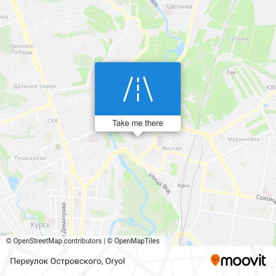 Переулок Островского map