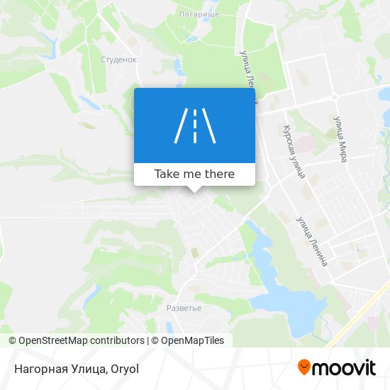 Нагорная Улица map