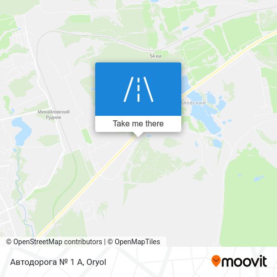 Автодорога № 1 А map