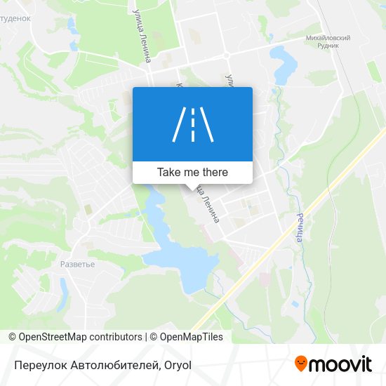Переулок Автолюбителей map