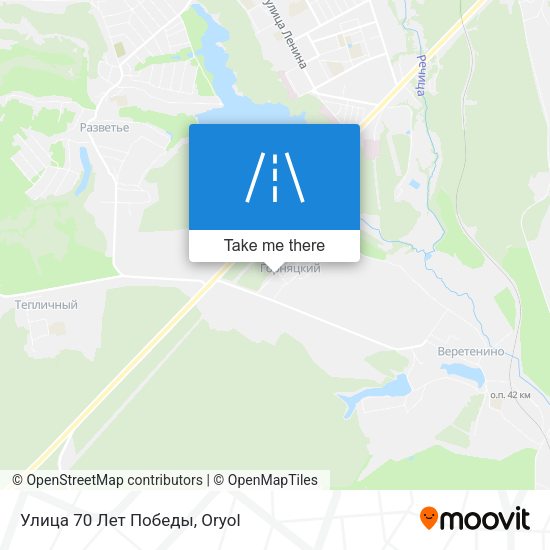 Улица 70 Лет Победы map