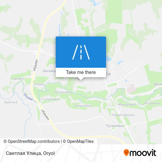 Светлая Улица map