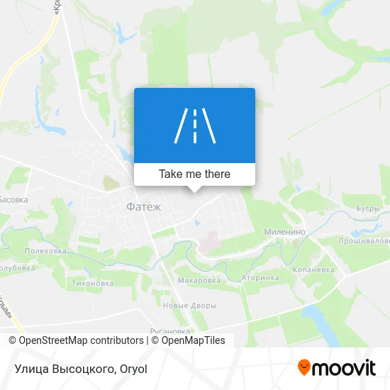 Улица Высоцкого map