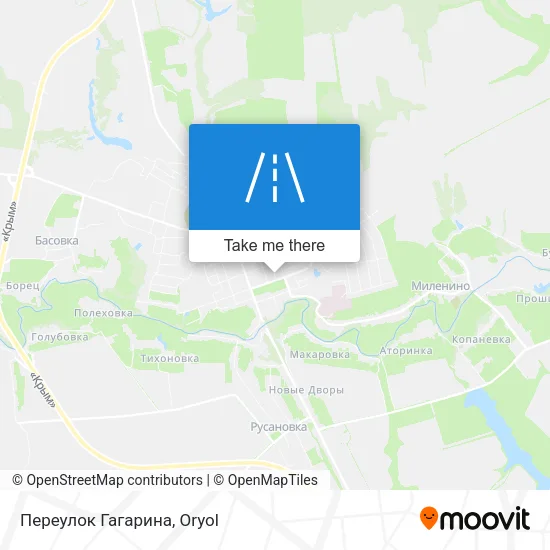 Переулок Гагарина map