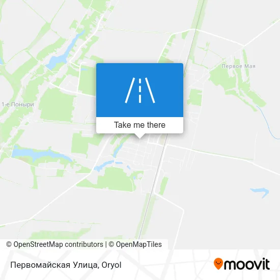Первомайская Улица map