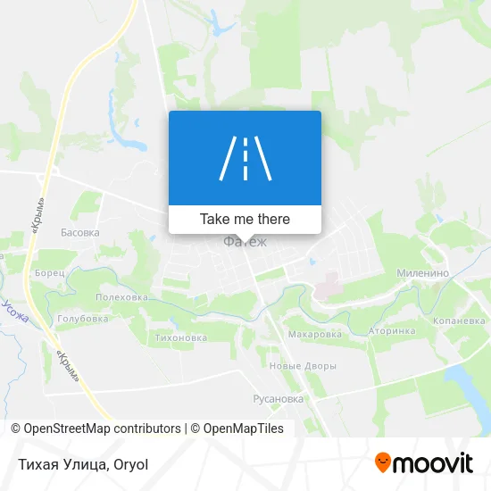 Тихая Улица map