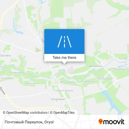 Почтовый Переулок map