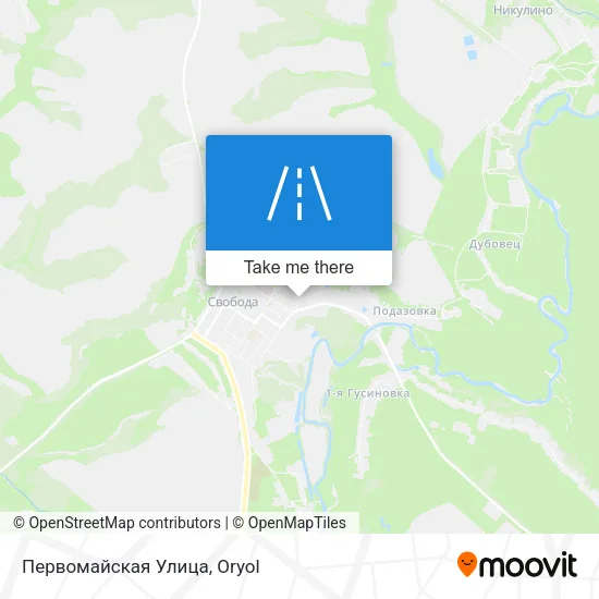 Первомайская Улица map