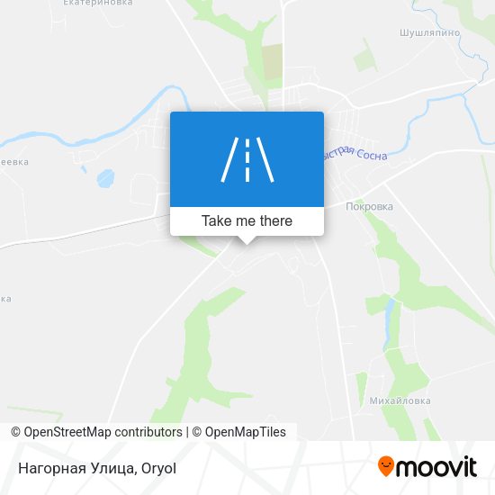 Нагорная Улица map