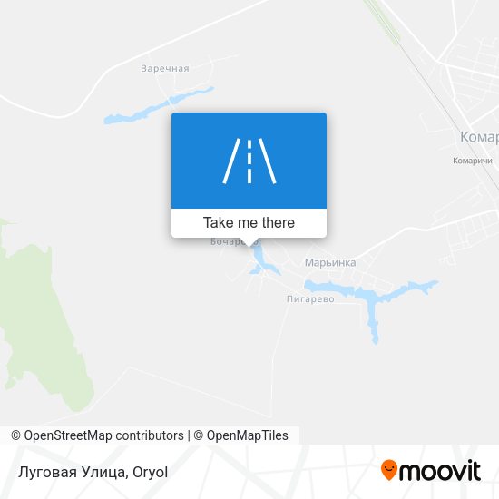 Луговая Улица map