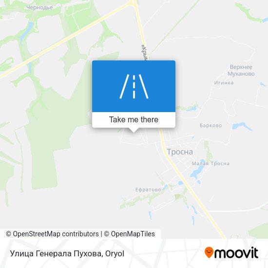 Улица Генерала Пухова map