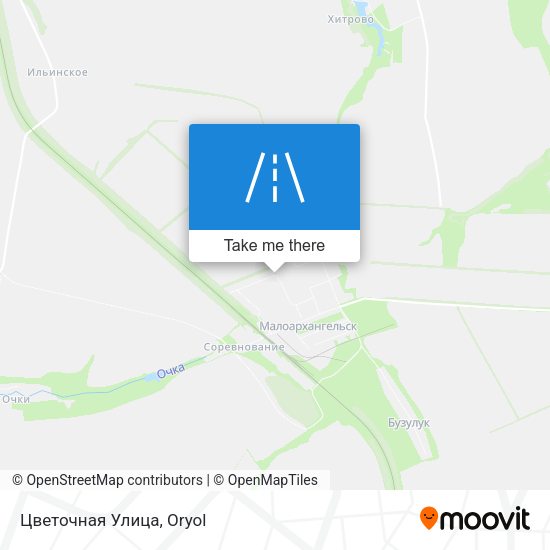 Цветочная Улица map