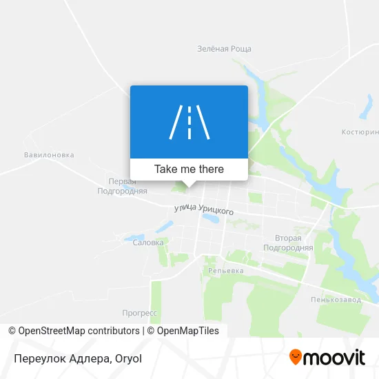 Переулок Адлера map
