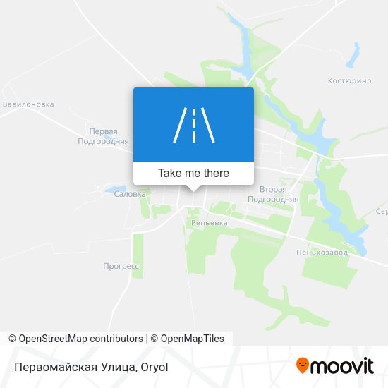 Первомайская Улица map