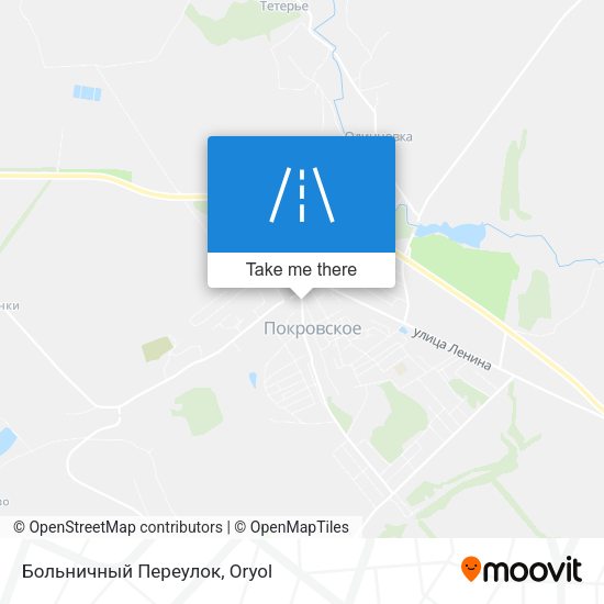 Больничный Переулок map