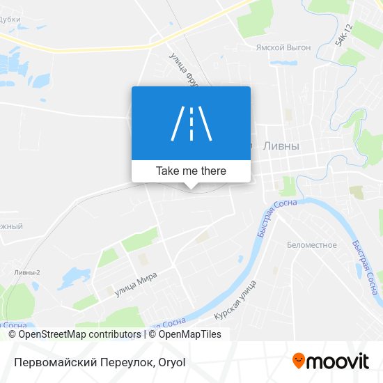Первомайский Переулок map