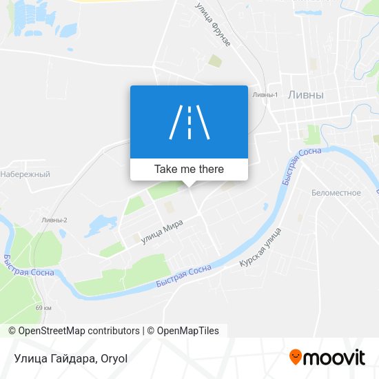 Улица Гайдара map